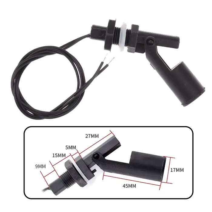 Interrupteur de niveau d'eau 12V/24V/220V, capteur de niveau de liquide, interrupteur à flotteur à b
