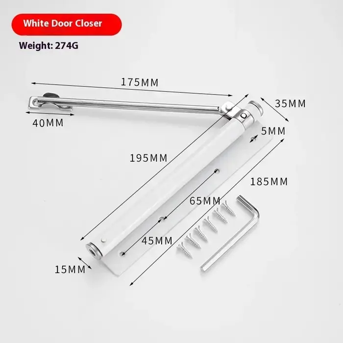 Serrure de porte à fermeture automatique réglable