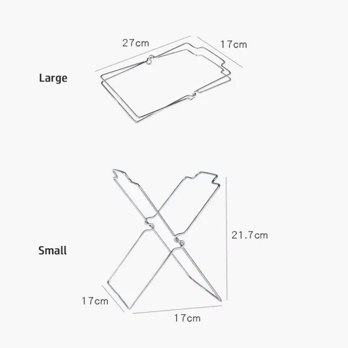 Nouveau support poubelle en acier inoxydable