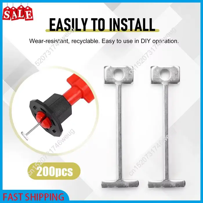 Flash Deal-200Pcs système de nivellement de carreaux pour la pose