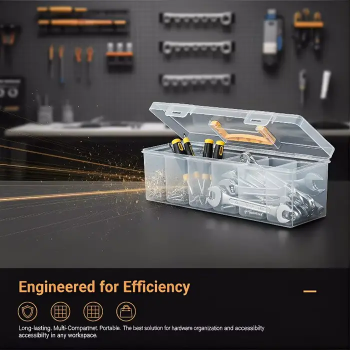 Boîte de rangement pour outils multi-compartiments