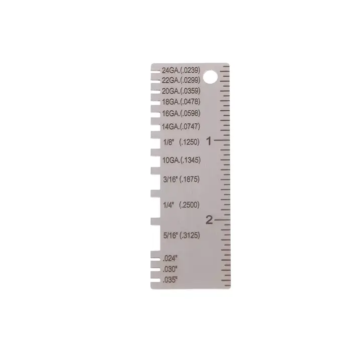 Jauge de fil ronde AWG SWG 0-36, règle d'épaisseur, diamètre, outil de mesure en acier inoxydable, j