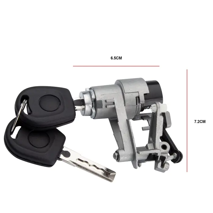 Cylindre de serrure de coffre avec 2 clés 1J6827297G pour Volkswagen Golf GIV Lupo Seat Arosa 1997-2