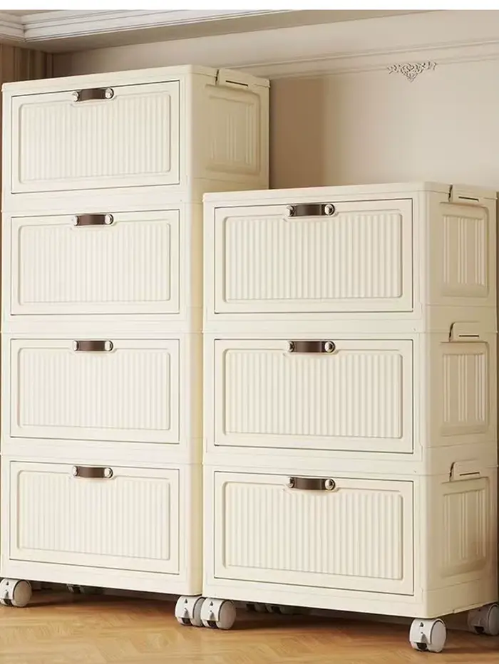 Armoire de rangement pliable à espace rabattable