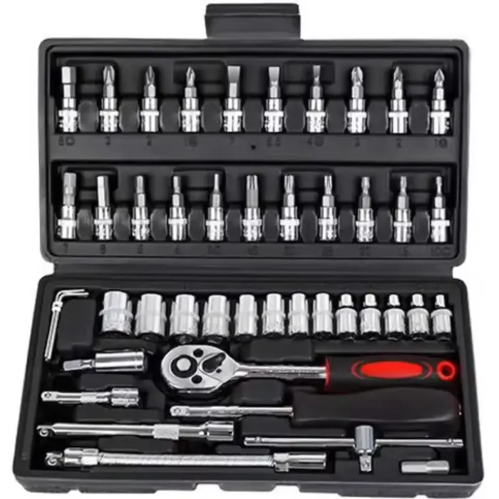 Clé à cliquet combinée pour réparation automobile, boîte à outils, outils familiaux, entretien autom