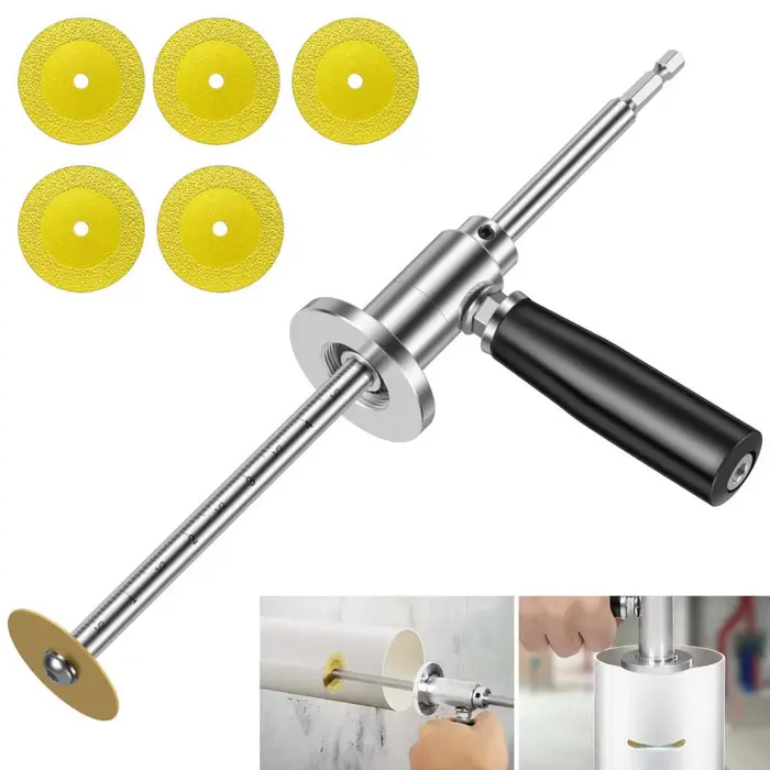 Outil de coupe de tuyaux en PVC en acier inoxydable avec 5 lames