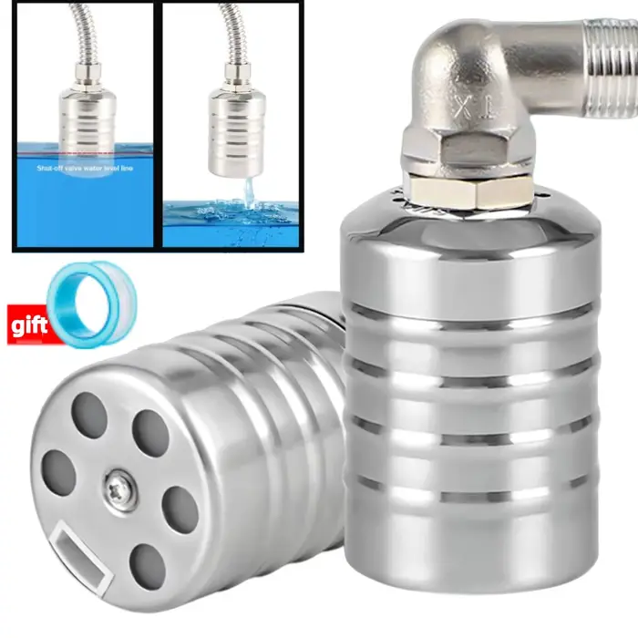 Vanne à Bille Flottante en Acier Inoxydable, Contrôle existent du Niveau d'Eau, 1/2 3/4, Précieux, A