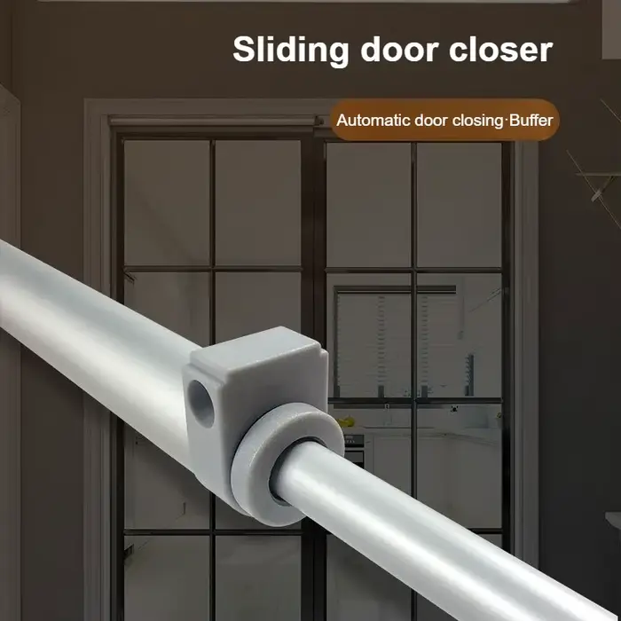 Ferme-porte automatique à amortissement pour portes coulissantes en bois