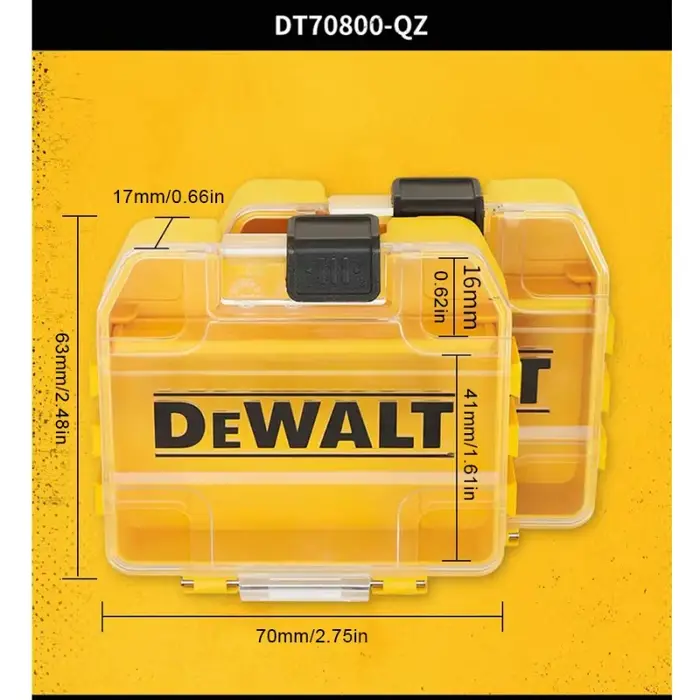DEWALT DT70800 TSTAK Petite boîte à outils – 2 mini rangements originaux