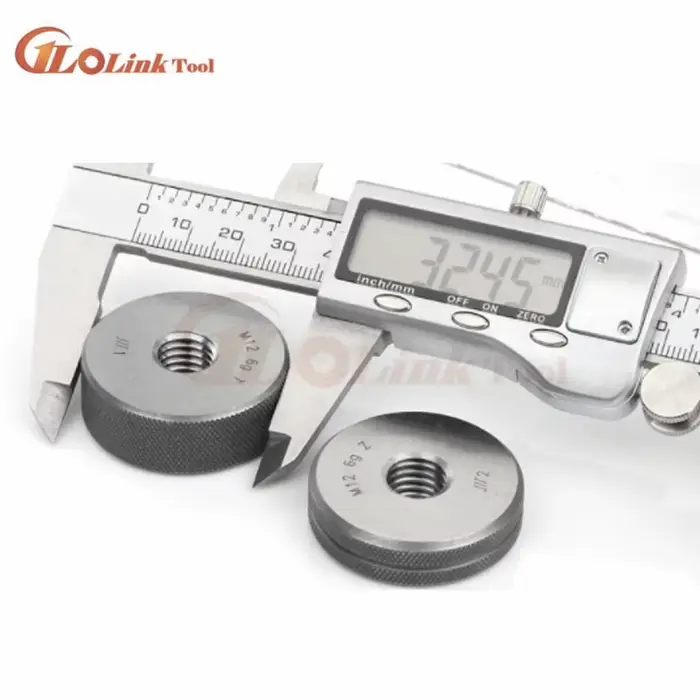 Jauge d'anneau de filetage, jauge de GO-NOGO d'anneau, jauge de mesure 6g, M2.5, M3 figuré, M5, M6, M7, M8, M10, M14, M16, M18, M20, 6G-6H, 2 pièces/ensemble