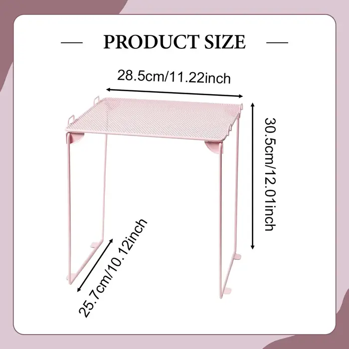 Étagère de rangement pliable en métal