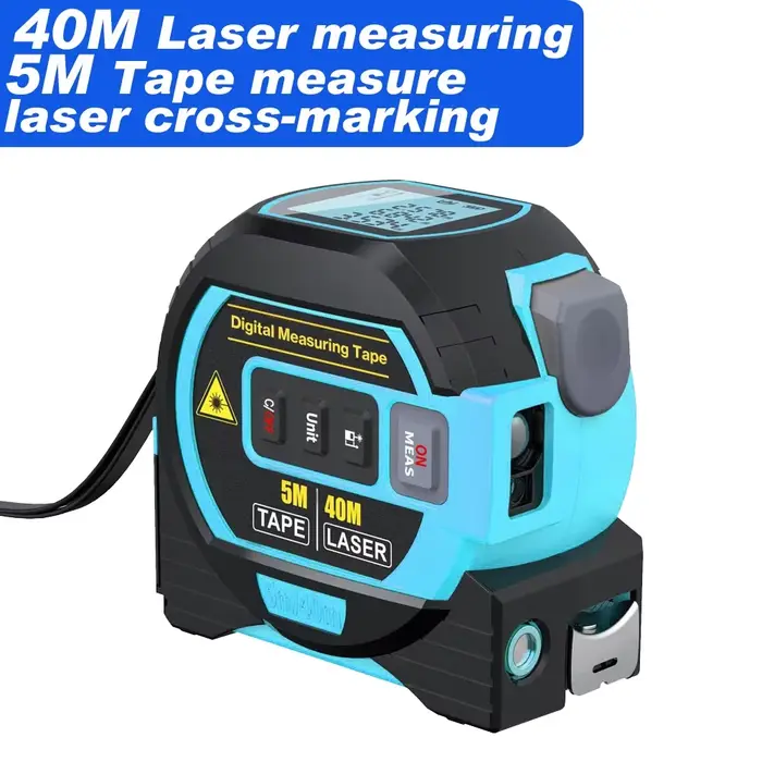Télémètre Laser 3 en 1, télémètre Laser 40M/60M, ruban à mesurer Laser, télémètre Laser numérique, é