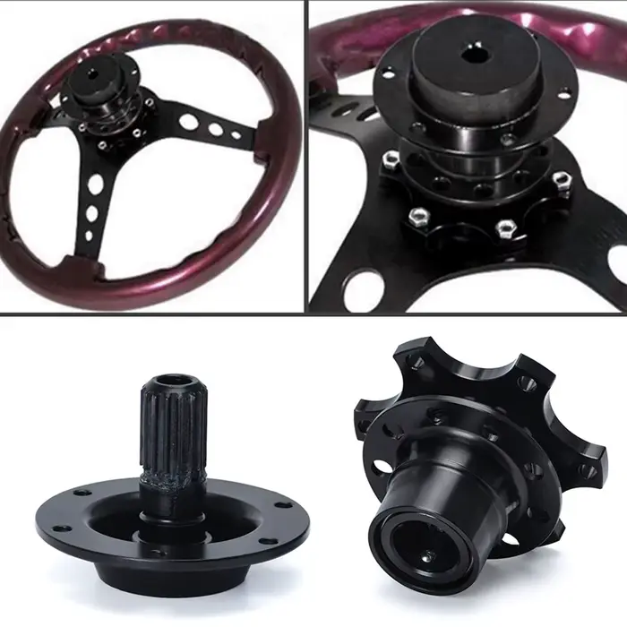 Nouveau volant à dégagement rapide adaptateur de moyeu Kit de moyeu de volant: or noir rouge bleu ar