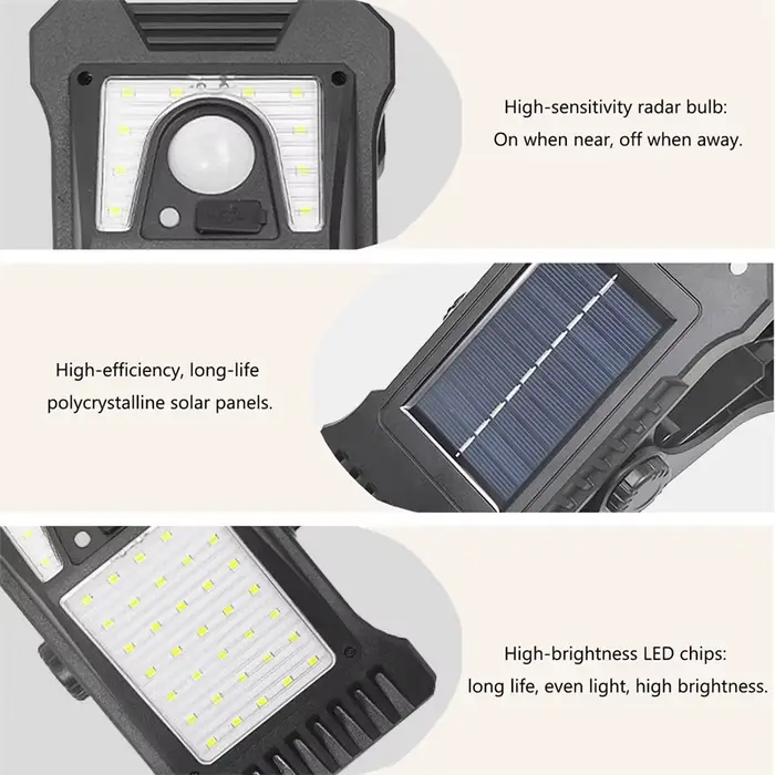 Lampes solaires à clipser pour l'extérieur