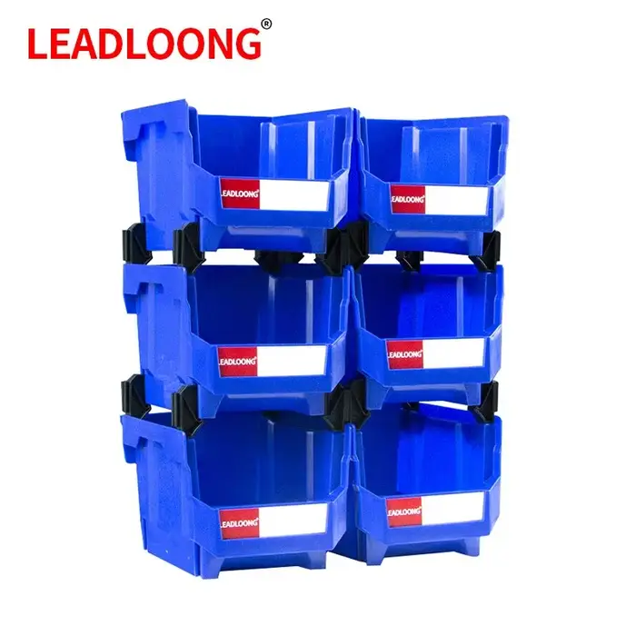 LEADLOONG V5 boîte de rangement combinable 6 pièces 10.8*8.4*7in/27.6*21.3*18cm bac réglable adapté
