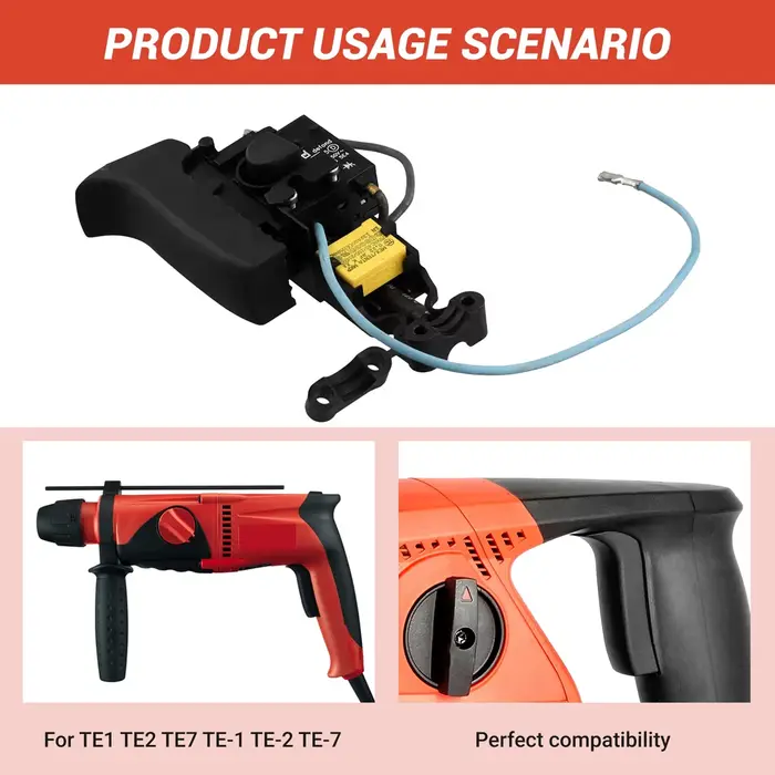 Remplacement de contrôleur de vitesse de déclencheur de commutateur pour Hilti TE1 TE2 TE7 TE-1 TE-2 TE-7 perceuse rotatif marteau pièces de rechange