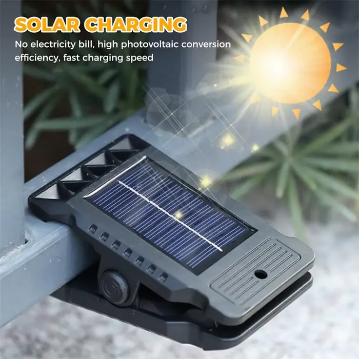 Lampes solaires à clipser pour l'extérieur