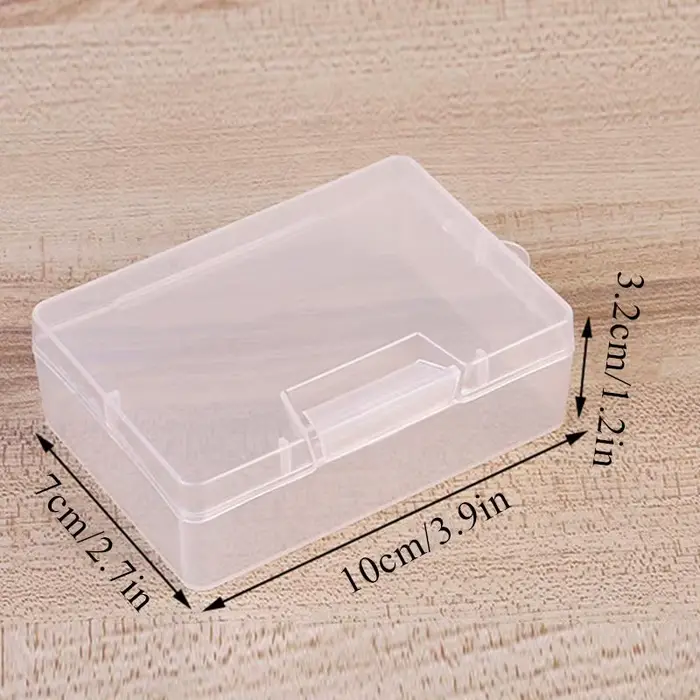 Boîte de rangement transparente en plastique, boîte rectangulaire PP surable, Mini boîtes de rangeme