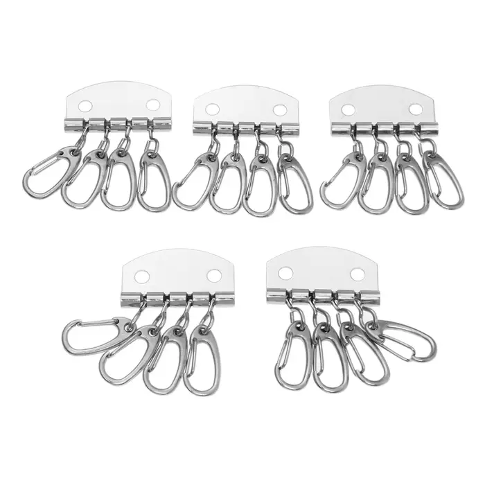 Lot de 5 porte-clé à couture, lot de 4 à 6 crochets, accessoires de bricolage