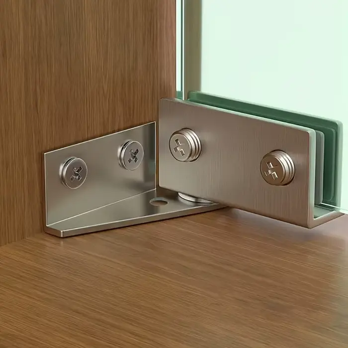 Charnières en aluminium pour portes de placard