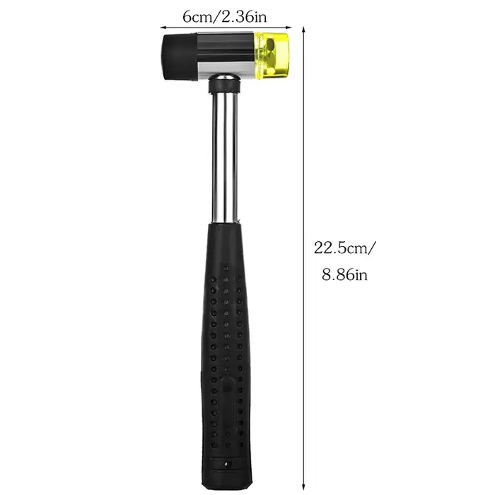 Marteau en caoutchouc souple double face de 25mm