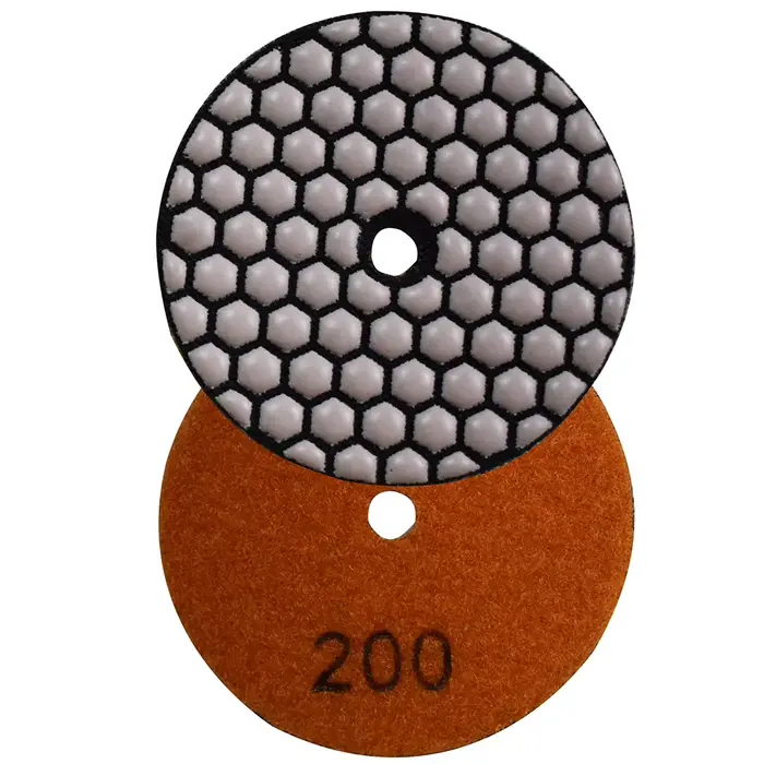 Tampons de polissage diamant 3 "4" 5 "6", disque de polissage sec et humide pour le ponçage du marbr
