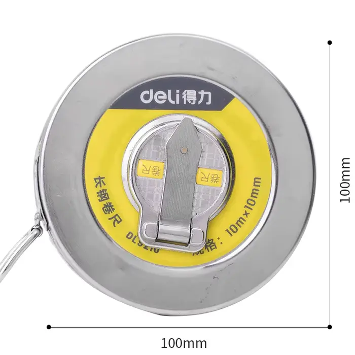 Deli – ruban à mesurer en acier de 10m/20m/30m de Long