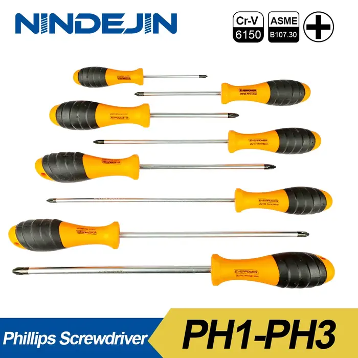 NINDEJIN – tournevis électrique magnétique, 1 pièce, outils, PH0 PH1 PH2 PH3 CR-V, tournevis phillip