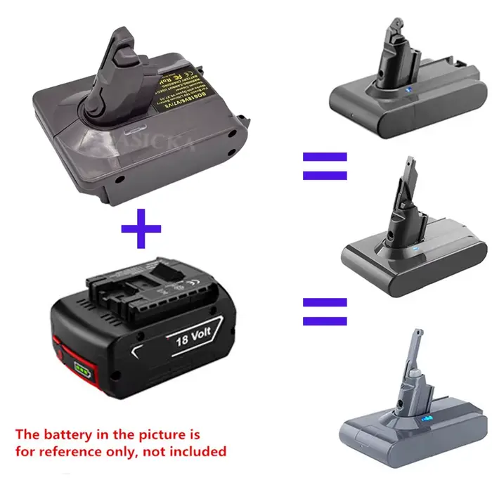 Adaptateur de batterie 3 en 1 BOS18V6V7V8