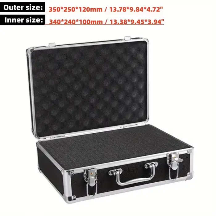 DONBox-Mallette de rangement portable en aluminium pour équipement de sécurité