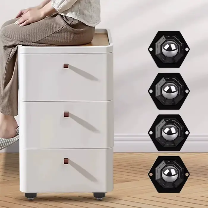 Roulettes universelles auto-adhésives