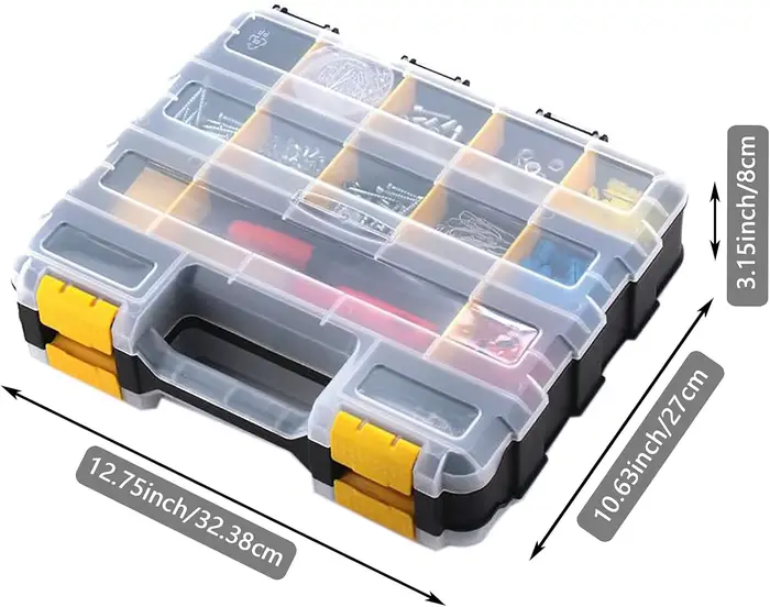 Boîte à outils portable avec compartiments