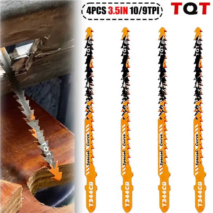 Lames de scie sauteuse double face 10/8Tpi T344Cb pour une coupe courbe efficace
