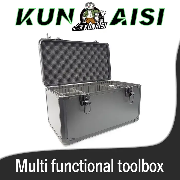 Boîte à outils de voiture dure noire multifonctionnelle durable