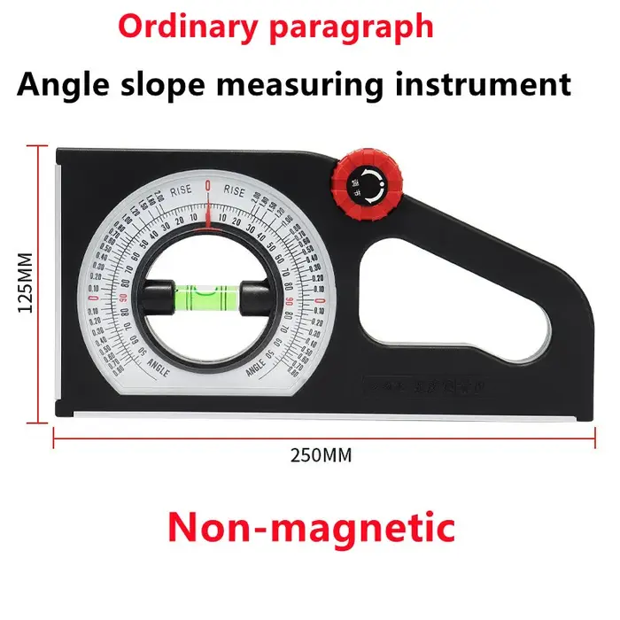 Instrument de mesure de pente d'angle de haute précision niveau magnétique inclinomètre à bulles rapporteur
