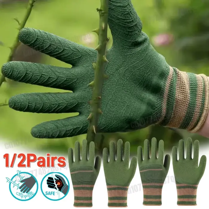 1/2 paires de gants de jardinage résistant aux épines