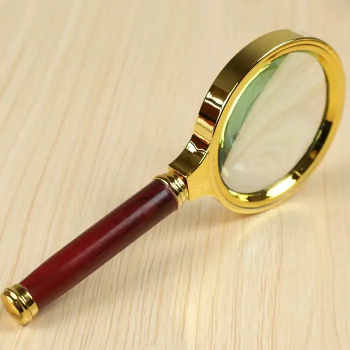 Loupe en métal, loupe portative haute définition 3-5x, adaptée à la lecture, aux expériences scienti