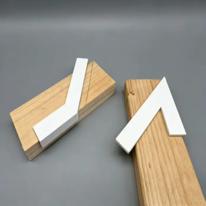 2 pièces – Guide d'angle 3D imprimé pour le travail du bois