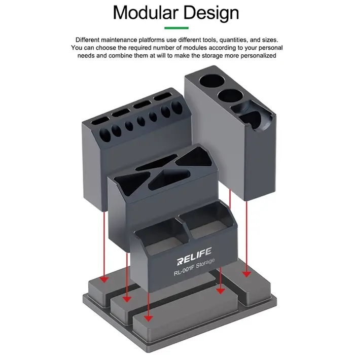 Relife – boîte de rangement combinée multifonctionnelle en aluminium