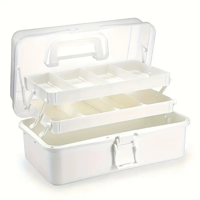 Boîte de rangement de séparation en plastique à 3 couches