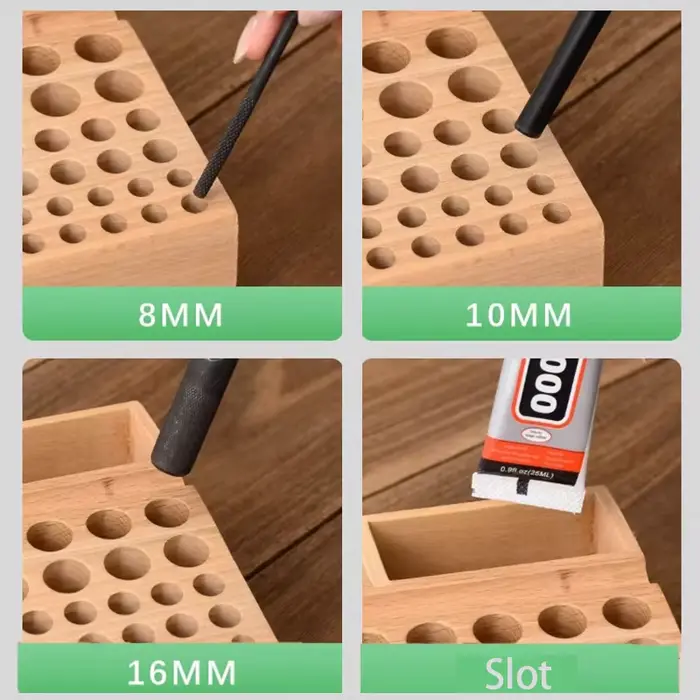 Support de rangement d'outils en bois