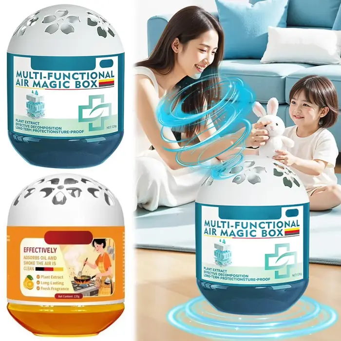 Purificateur d'air Air Magic Box - Éliminateur de poussière et d'odeurs multifonctionnel