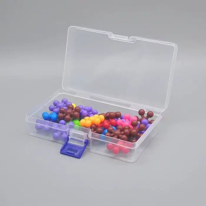 Boîte en plastique transparente rectangulaire pour embouts de tournevis