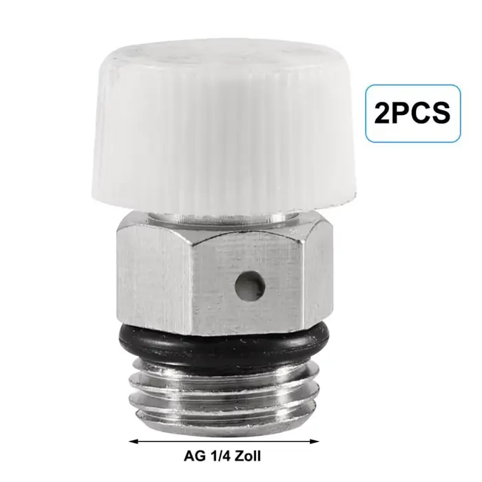 Valve de purge de radiateur, 2 pièces, purgeur de chauffage automatique pour systèmes de chauffage, 