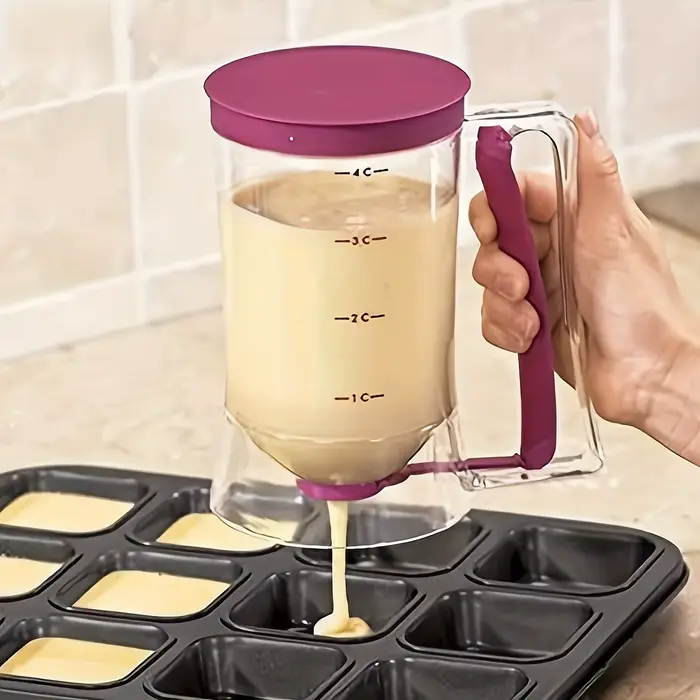 Distributeur de pâte manuel 900 ml avec outil de contrôle des portions pour cupcakes