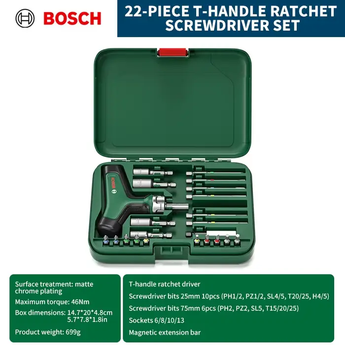Jeu de tournevis à cliquet BOSCH