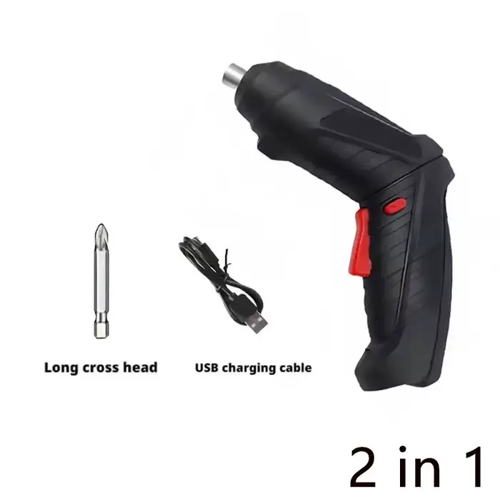 47 pièces 3.6V tournevis électrique Rechargeable ménage Lithium perceuse électrique éclairage LED je