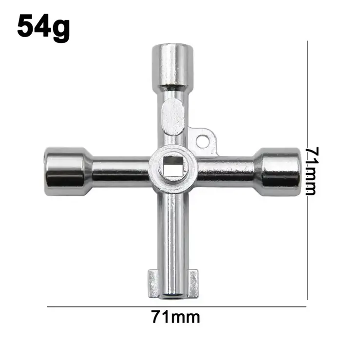 Tournevis multifonctionnel 4-en-1 portable en argent