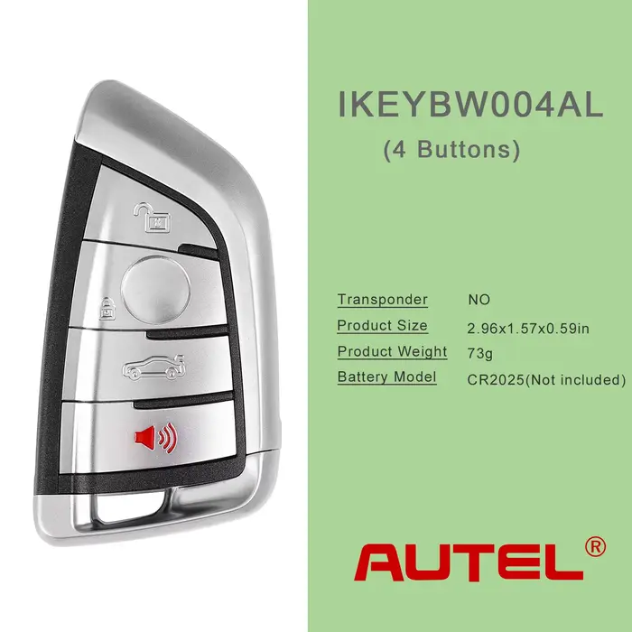 Clé Autel Razor Style IKEYBW003AL IKEYBW004AL pour BMW 3 4 boutons clé universelle intelligente fonctionnant avec programmeur de clé MaxiIM KM100 E