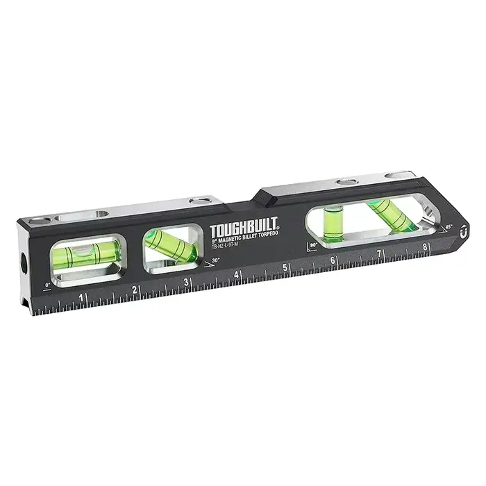 Niveau de torpille à billette magnétique ToughBuilt de 9 pouces - (TB-H2-L-9T-M)